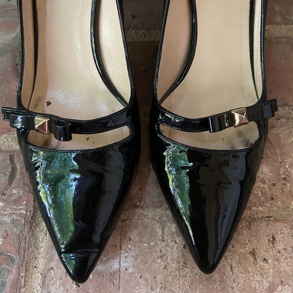 Kate Spade Black Patent Jolene Heels Size 7.5B - Picture 3 of 8